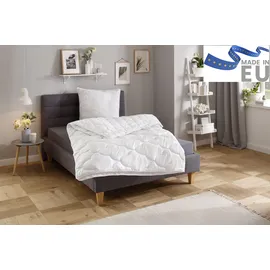 MY HOME Microfaserbettdecke MY HOME "Mondschein, Bettdecke 135x200 cm, 155x220 cm, 200x200 cm", weiß, B:155cm L:220cm, Bezug: 100% Polyester.