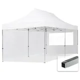 TOOLPORT Faltpavillon Economy 3 x 6 m inkl. 2 Seitenteile weiß 59033