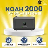 Stegpearl Growatt NOAH 2000 | Photovoltaik Solarspeicher für Balkonkraftwerk