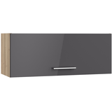 OPTIFIT Oberschrank Jonte984 90 cm x 35,2 cm x 34,9 cm Anthrazit-Wildeiche