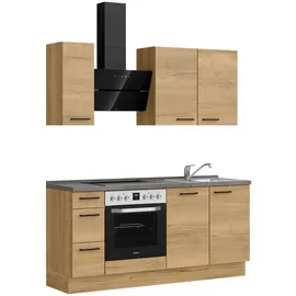 Nobilia Küchenzeile Structura II 180 cm braun