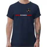 Shirtracer T-Shirt Österreich Trikot Wappen, Österreicher mit Stolz, Österreichisches F 2026 Fussball WM Fanartikel blau S