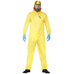 Smiffys Kostüm Breaking Bad Schutzanzug Kostüm, Walter Whites Arbeitskleidung eignet sich sowohl fürs Labor als auch gelb M