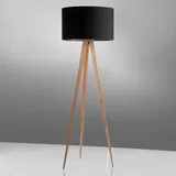 ZUIVER Tripod Wood schwarz/braun