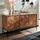 KADIMA DESIGN Massivholz Sideboard Sheesham, 123x70x45 cm, Industrial-Design, Stauraum