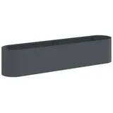 vidaXL Hochbeet im Garten 200 x 40 x 40 cm Grau