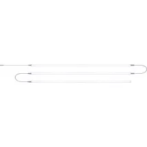 GLOBO Led Deckenleuchte Küchen Unterbaulampe Schrankleuchte Beleuchtung, silber, 3x 12 Watt 800 lm, 3x 1 m