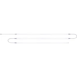 GLOBO Led Deckenleuchte Küchen Unterbaulampe Schrankleuchte Beleuchtung, silber, 3x 12 Watt 800 lm, 3x 1 m