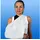 NOBAMED Noba Armtragetuch Dreiecktuch 136 x 96 x 96 cm (weiß, aus Viskosegewebe, 1 StÃck)