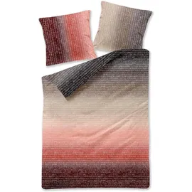 Traumschlaf Breeze Gestreift Bordeaux 200 x 220 cm + 2 x 80 x 80 cm