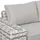 beautysofa SOLARIS Loungeset Hellgrau