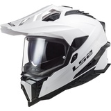 LS2 MX701 Explorer Solid, Endurohelm - Weiß - M