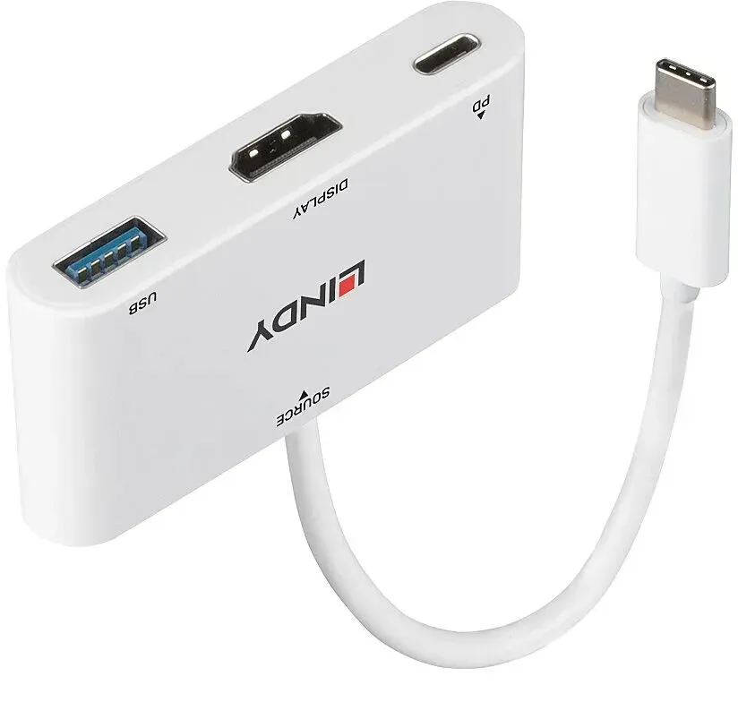 Lindy 43340 USB-Grafikadapter 3840 x 2160 Pixel Weiß