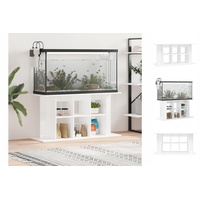 vidaXL Aquariumständer Hochglanz-Weiß 120x40x60 cm Holzwerkstoff