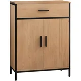 EUGAD freistehender Badschrank 60x80x30cm Badkommode Badezimmerschrank mit Türen