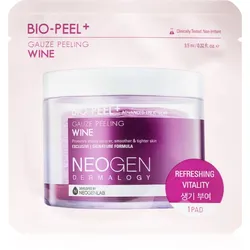 Neogen Dermalogy Bio-Peel+ Gauze Peeling Wine Peeling-Pads für das Gesicht strafft die Haut und verfeinert Poren 8 St.