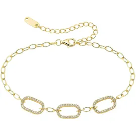 aniston jewelry & watches Schmuck Geschenk Armkette mit Zirkonia goldfarben 23 cm