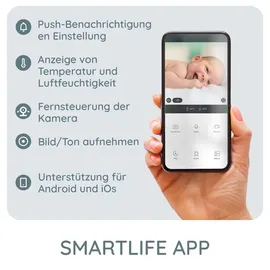 Alecto baby Babyphone Smartbaby10 mit WLAN, Schwarz
