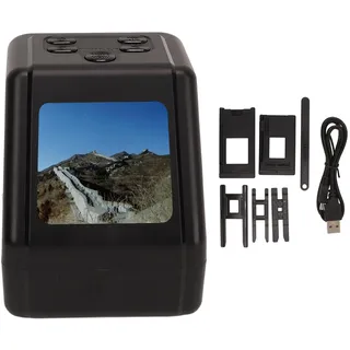 Diascanner zum Digitalisieren, Digital Fotoscanner Negativ und Diascanner mit 2 Zoll LCD-Bildschirm, Multiscanner für Fotos Dias und Negative 135 126KPK 110 8 mm Film