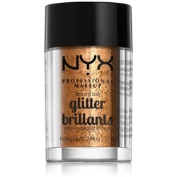 NYX Professional Makeup Glitter Brilliants Face & Body brokat 2.5 g Nr. 08 - Bronze