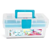 Tayg Werkzeugkoffer Polypropylen 290 x 170 x 127 mm Blau/Rosa/Transparent