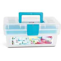 Tayg Werkzeugkoffer Polypropylen 290 x 170 x 127 mm Blau/Rosa/Transparent