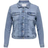 ONLY CARMAKOMA Carwespa Ls Jacket Light Blue DNM Noos, Light Blue Denim, 44