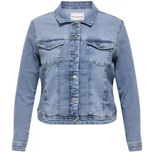 ONLY CARMAKOMA Carwespa Ls Jacket Light Blue DNM Noos, Light Blue Denim, 44