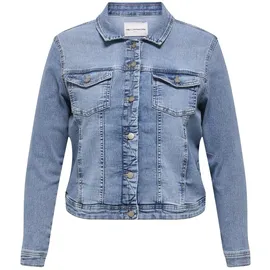 ONLY CARMAKOMA Carwespa Ls Jacket Light Blue DNM Noos, Light Blue Denim, 44