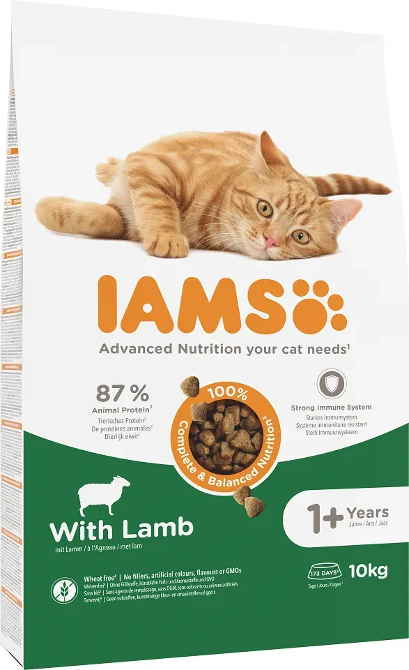 IAMS for Vitality mit Lammfleisch für adulte Katzen 10kg