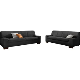 DOMO collection 3-2 Garnitur schwarz