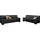 DOMO collection 3-2 Garnitur schwarz