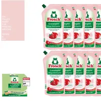 11tlg. Set | 10x1L Frosch Granatapfel Weichspüler Vegan&Bio 400WL + Gallseife