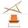 ECD Germany Sonnenliege 100 x 83 x 100 cm Orange