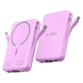 TECH-PROTECT PB31 MagSafe 10000mAH - purple Powerbank (Akku) - Purple - 10000 mAh, Lavendel
