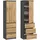 home collective Kleiderschrank 50 x 180,5 x 40 cm Grau/Braun
