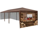 Tectake tectake® Pavillon Almhütte wasserdicht, UV-beständig