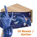 Ampri Nitrilhandschuhe Epiderm Protect metal blue M 100er Gr. 8, puderfrei, für sensible Haut, unsteril, 10 Boxen