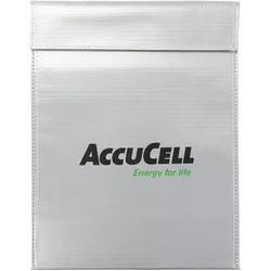 AccuCell LIPO-SAFE Lipo Schutzbeutel groß, Lipos sicher aufbewahren! 30x23cm Silber 150Gramm, Lipo Guard