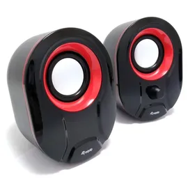 Equip Stereo 2.0 Lautsprecher 2.0 System schwarz/rot