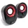 Equip Stereo 2.0 Lautsprecher 2.0 System schwarz/rot