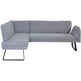 K+W Komfort & Wohnen Eckbank K+W KOMFORT & WOHNEN "Drive", grau (lightgrau 85), H:91cm T:68cm, Sitzbänke, Eckbank, mit Seitenteilverstellung am langem Schenkel zur Sitzplatzerweiterung
