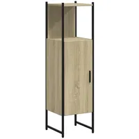 VidaXL Badschrank Sonoma-Eiche 33x33x120,5 cm Holzwerkstoff