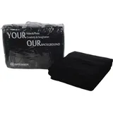 Bresser F000080 Baumwolle Fotostudio Stoff Hintergrund 3x6 m schwarz