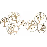 KUNSTLOFT Wanddeko, Gold, Metall, 120x60x4 cm, Dekoration, Skulpturen &
