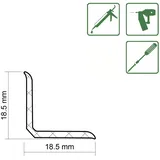 FN Neuhofer Fußleiste 1500 cm 50 x 15 mm weiß,