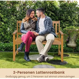 Costway Gartenbank 109 x 56 x 86 cm Beige
