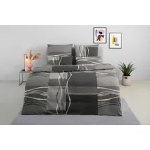OTTO home Kelian Linon grau 200 x 200 cm + 2x 80 x 80 cm 80 x 80 cm