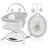 lionelo Babyschaukel Bella Set 2in1, grau
