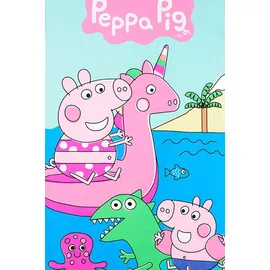 Peppa Pig Strandtuch 70 x 140 cm mehrfarbig